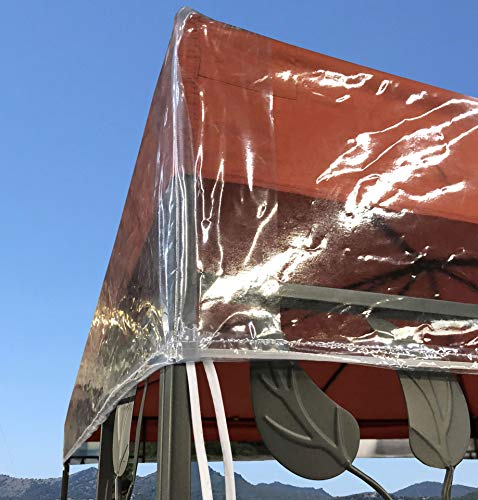QUICK STAR Gazebo Cover protettiva Pavillon 3 x 3 m Impermeabile Protezione dagli agenti atmosferici trasparente