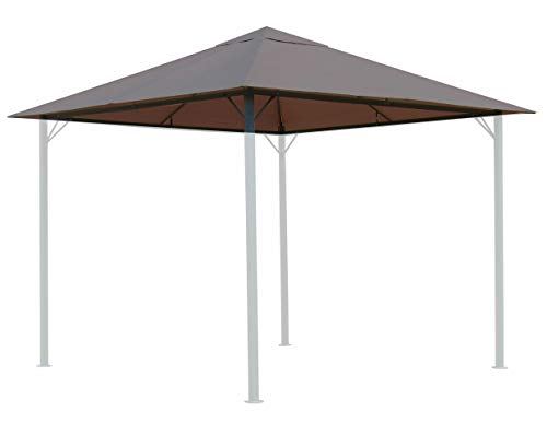 QUICK STAR Tetto di Ricambio per Gazebo da Giardino 3 x 3 m Colore Grigiobeige