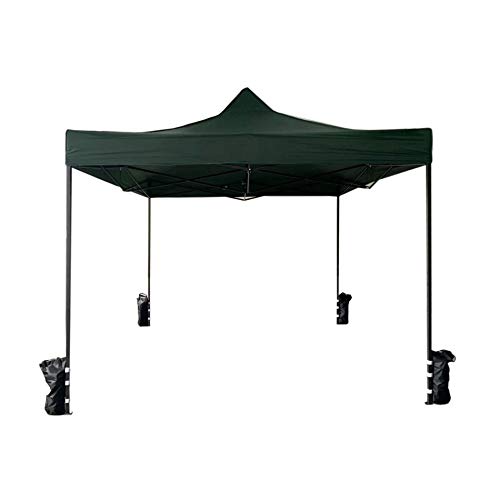 Rebecca Mobili Tendone Gazebo Richiudibile con 4 Pesi Metallo Poliestere Verde Sacca Fiere Mercato Giardino 31 x 3 x 3 mt cod RE6329