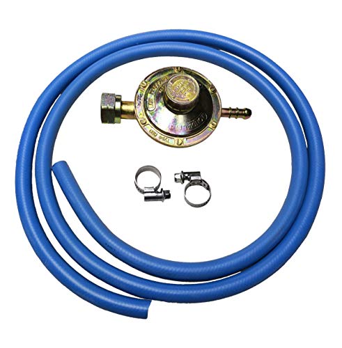 REGOLATORE Bassa Pressione CUCINE BARBECUE GAS 2 MT Tubo GPL 2 Fascette