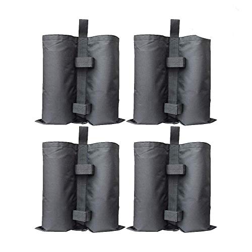 RIOGOO 4 Pezzi Sacchi di Sabbia di Peso Industriale Resistente a Doppia Cucitura zavorre Pesi Pesi a Gamba per Tenda Pop up
