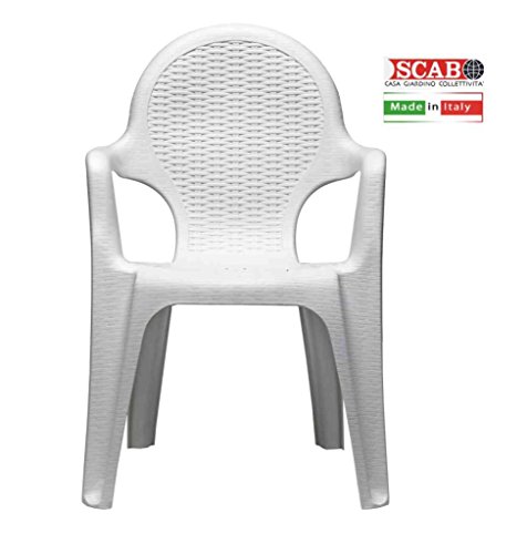 Scab Rudiano SAB328 Poltrona Intrecciato Bianco
