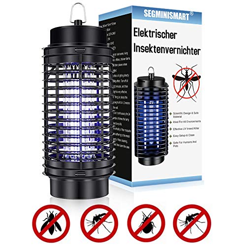 SEGMINISMART Lampada AntizanzareZanzariera ElettricaLampada Antizanzare con Luce UVTrappola per Insetti a Luce UVLampada Anti Zanzare Ricaricabile per Cucina Soggiorno