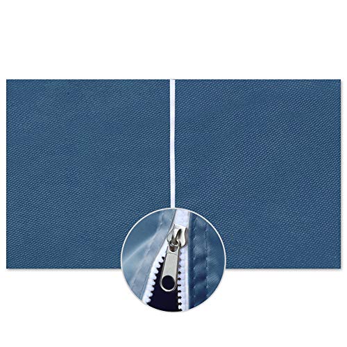 Sekey 2 Pareti Laterali con Cerniera per 3x3m Gazebo Padiglione Impermeabile Senza Finestra Blu