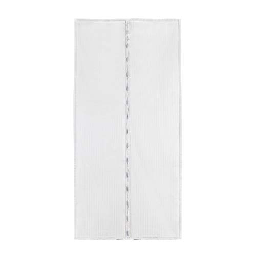Sekey Zanzariera Magnetica per porta anti insetti per legno ferro porte in alluminio e balcone Facile da installare si Chiude da Sola 240 x 140cm Bianco