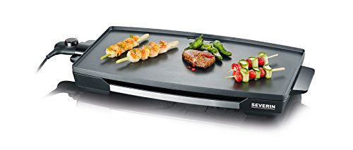 Severin KG 2397 Piano Cottura Extralarge 1919 CMQ di Superficie Cottura Antiaderente 2200W Nero