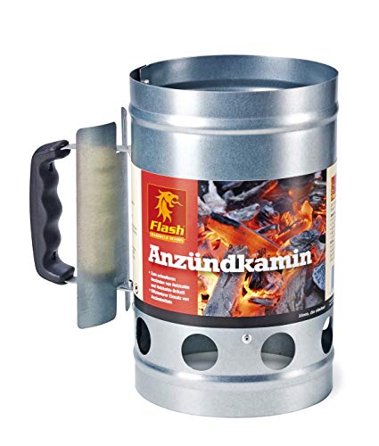 SM Boomex 90626 Accensione per Barbecue e e Camini con Manico di Sicurezza Grigio