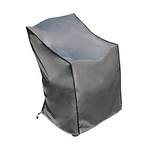 SORARA Copertura Protettiva per Sedia impilabile o reclinabile Grigio 67 x 67 x 67 x 110 cm Resistente allAcqua