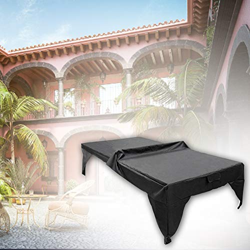 SUNERLORY Telo protettivo per tavolo da ping pong resistente allusura per tutto lanno e per giardino pratico e leggero impermeabile pieghevole antipolvere colore nero