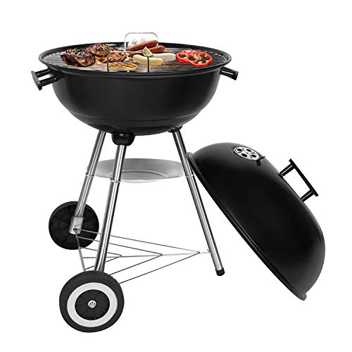SunJas BBQ Barbecue Grill Griglia Carbone BBQ in Ferro Giardino Barbecue Grill con 2 Vassoio 464470 cm