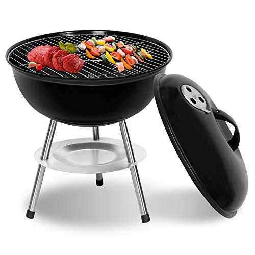 SunJas BBQ Barbecue Grill Griglia Carbone in Ferro Giardino Barbecue Grill per 35 Persone365 365 37 cm