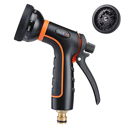 TACKLIFE Pistola da Giardino 10 modalit di Spruzzo Pistola per autolavaggio Design Ergonomico per Un Funzionamento Senza Fatica GHN1B