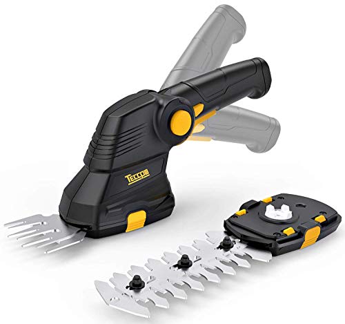 TECCPO Forbici a Batteria 36V Sfoltirami Cesoie 15Ah USB Carica Larghezza di Taglio 70mm Lunghezza di Taglio 115mm Maniglia Rotante Ideale per Il Giardino TDGS01G