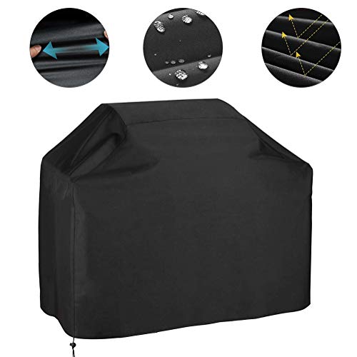 Telo di Copertura per Barbecue Impermeabile Telo Protettivo per BBQ Grill Oxford per Barbecue Cover Copri barbecue Copertura per griglia a GasOxford Copertura Barbecue Rettangolare