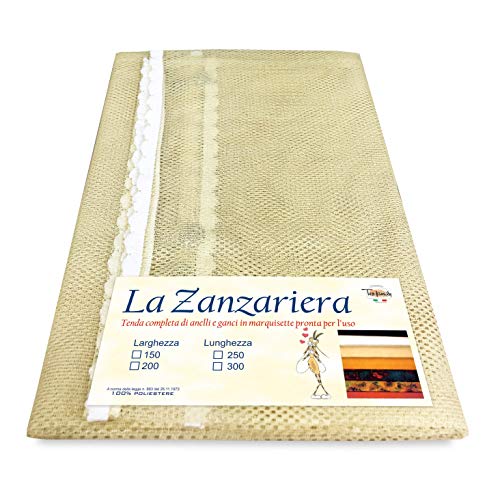 Tex family Tenda Rete ZANZARIERA da Esterno Giardino Balcone Unito Beige  Cm 150x250
