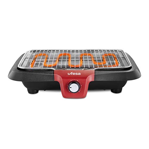Ufesa BB7640 Barbecue Elettrico 2300 W Senza Fumo Acciaio Colore Nero