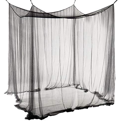 Unimall Zanzariera a tenda a Baldacchino Grande per Letto a Due Piazze Contro Insetti