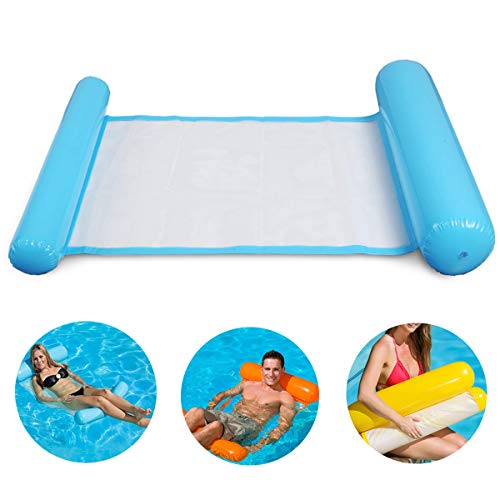 upstartech Acqua Gonfiabile Galleggiante Lettino Lettino Pieghevole Pieghevole Reclinabile Galleggiante Zattera Tappeto per Una Festa dAcqua Vacanze Piscina Spiaggia 130 73 CM