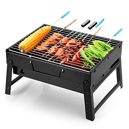 Uten Barbecue Carbone Portatile Barbecue Pieghevole per BBQ allaperto Giardino Terrazza Campeggio Picnic