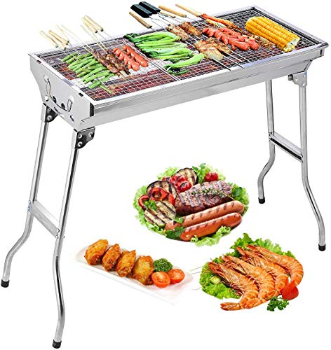 Uten Barbecue Griglia a Carbone Professionale per 510 Persone Barbecue Carbone Barbecue Pieghevole per BBQ Utensile BBQ Grill Giardino Terrazza Campeggio Picnic