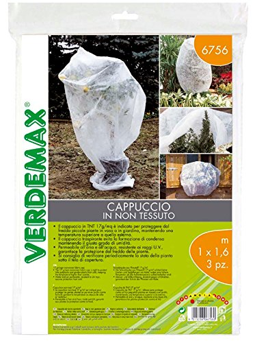 VERDEMAX 5815 Involucro in Tessuto Non Tessuto da 17 gm 1 x 16 m Colore Bianco 3 Pezzi