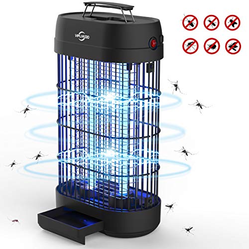 VIFLYKOO Zanzariera ElettricaLampada Antizanzare Elettrico Insetticida 18w 80 con Luce UV e Cassetto RaccogliTrappola per Insetti per Interni di Grandi Dimensioni per Casa Giardino Interno Esterno