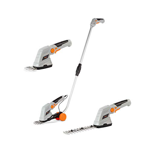 VonHaus Falciatrice decespugliatore 2 in 1 72 Volt  Senza Fili Lame intercambiabili Cambio Lama Facile Maniglia telescopica e Carrello Accessori Decespugliatore Elettrico Leggero