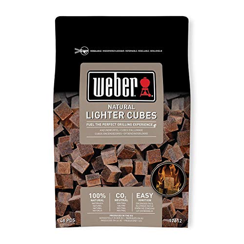 Weber 17612  Cubetti accendifuoco 48 pastiglie sul marrone
