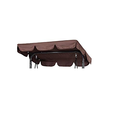 WingFly Tettuccio per Dondolo Tetto di Ricambio per Dondolo da Giardino Copertura di Ricambio Dimensioni 2 e 3 Posti e Vari Colori 190x132cm caff