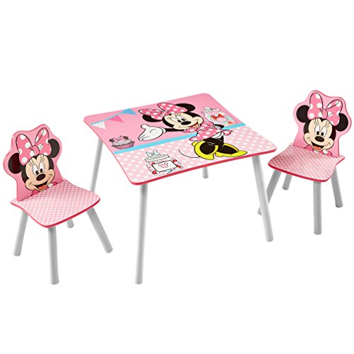 Worlds Apart WAP Minnie Tavolino con Sgabelli LegnoComposito Multicolore 63x63x45 cm