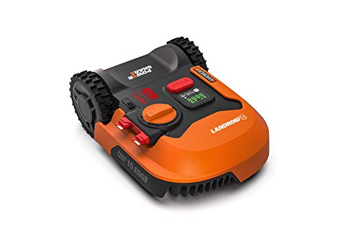 Worx Tagliaerba Robot da Giardino Landroid WR141E Rasaerba Elettrico a Batteria 20 V Tosaerba 3 Lame Mobili Comando WiFi