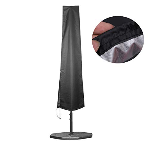 Yardwe Copertura per ombrellone da giardino impermeabile colore nero