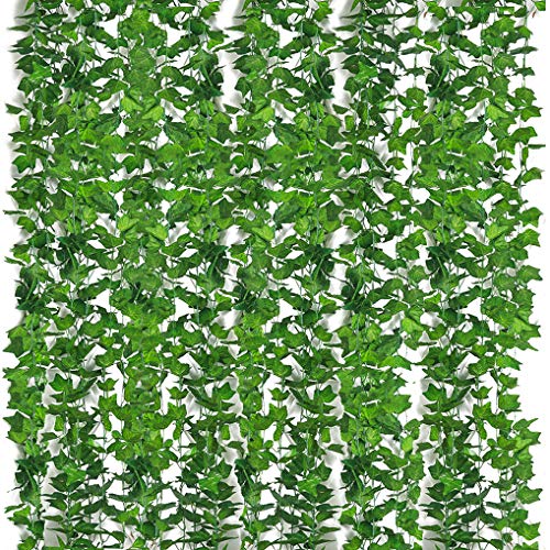 Yidaxing Pianta Artificiale Edera Rampicante 12PCS Pianta Artificiale Fiori Esterne per Festa di Matrimonio Decorazione della Parete di Giardino