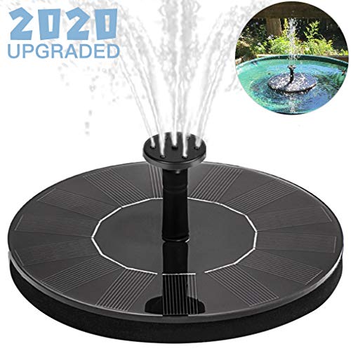 Yidaxing Solare Fontana Pompa Fontana Solare Giardino Solare Pannello Galleggiante Fontana Pompa Laghetto Solare con 4 Ugelli Ideale per Piccolo Stagno Piscina Laghetto Fish Tank