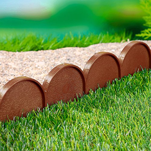 Zanvic Prosperplast 14040 Cordolo da Giardino Colore Terracotta 10 m di plastica Resistente