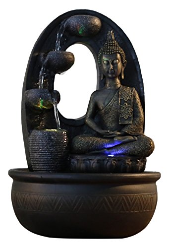 Zen Light Harmonie  Fontana in poliresina 26 x 16 x 40 cm Colore Nero