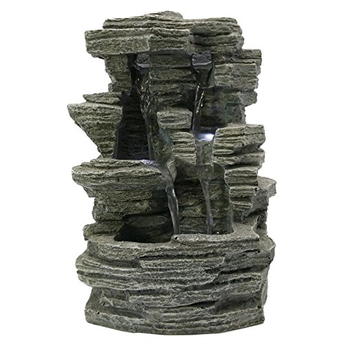 ZenLight SCFR150  Fontana Grand Canyon Pietra 19 x 16 x 28 cm Colore Grigio